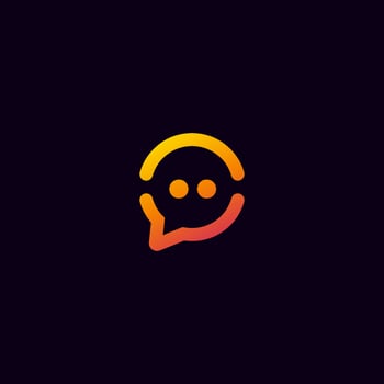 simple chat icon vector