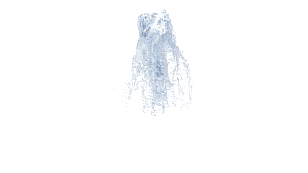 Waterfall texture render, 4k. 3D Illustration. png