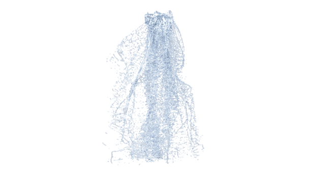 Waterfall texture render, 4k. 3D Illustration. png