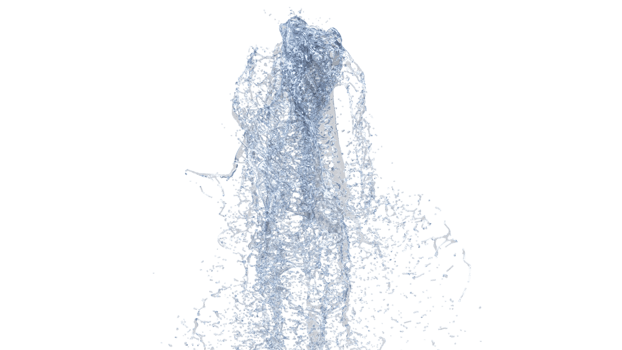 Waterfall texture render, 4k. 3D Illustration. png