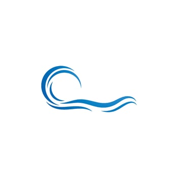 Water Wave symbol and icon Logo Template vector