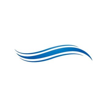 Water Wave symbol and icon Logo Template vector