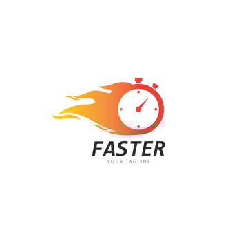 Faster and speed Logo Template vector icon illustration