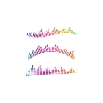 Sound waves vector illustration