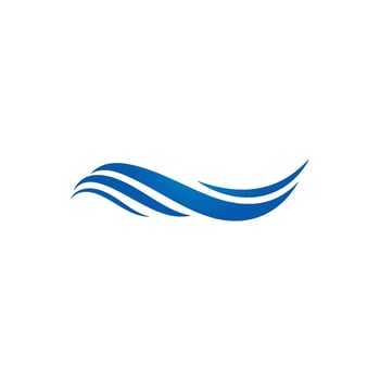Water Wave Logo Template. vector Icon illustration