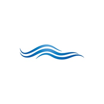 Water Wave Logo Template. vector Icon illustration