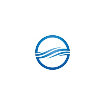 Water Wave symbol and icon Logo Template vector