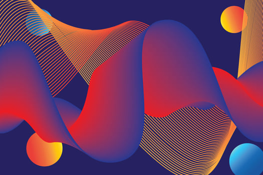 colorful gradient wave Abstract background. Modern poster with gradient 3d flow shape. Innovation background design for landing page. Vector