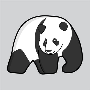Simple panda vector