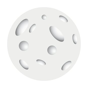 Isolated moon icon vector design