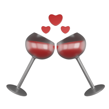 3d render dating and party png
