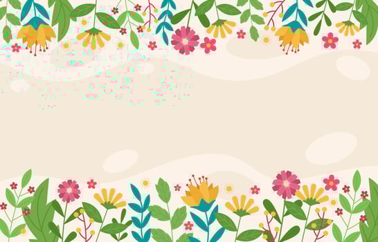 Spring Border Background vector