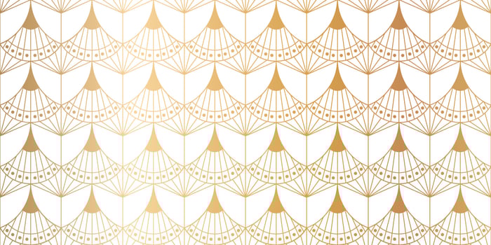 Luxury art deco seamless pattern background vector. Abstract elegant art nouveau with delicate golden geometric line vintage decorative minimalist texture style. Design for wallpaper, banner, card. vector