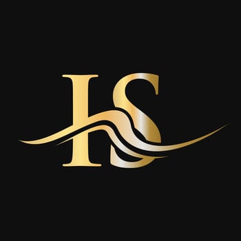 Letter IS Logo Design Monogram Business And Company Logotype vector