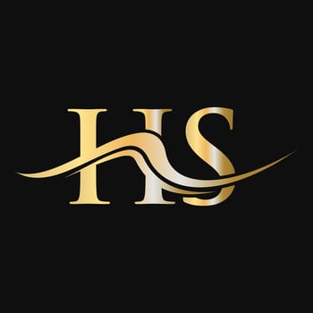 Letter HS Logo Design Monogram Business And Company Logotype vector
