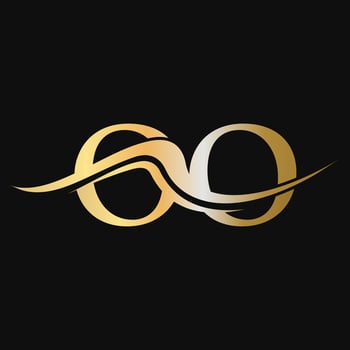 Letter OO Logo Design Monogram Business And Company Logotype vector