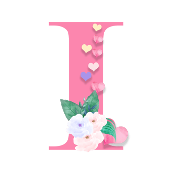 14th February, Valentine Alphabet Letter Design png