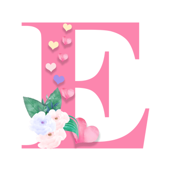 14th February, Valentine Alphabet Letter Design png