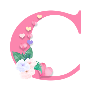 14th February, Valentine Alphabet Letter Design png