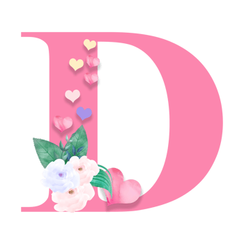 14th February, Valentine Alphabet Letter Design png