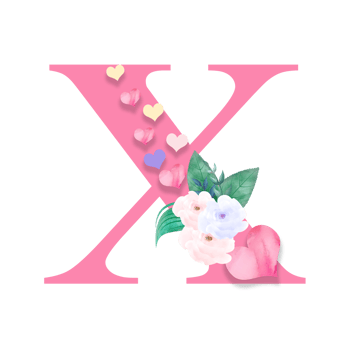 14th February, Valentine Alphabet Letter Design png