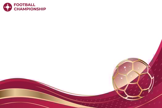 Football Background Vector. Football background for banner, card and flyer vector