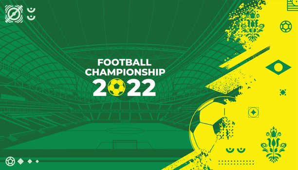 Football Background Vector. Football background for banner, card and flyer vector