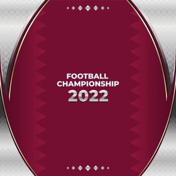 Football Background World Cup 2022 Vector. Football background for banner, soccer championship vector