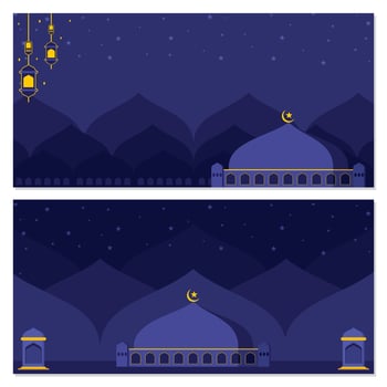 Aesthetic Islamic background vector