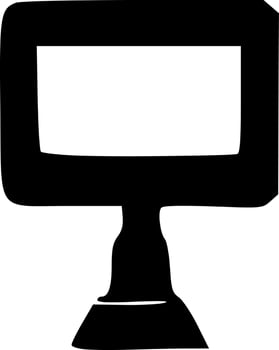 vector illustration of monitor icon