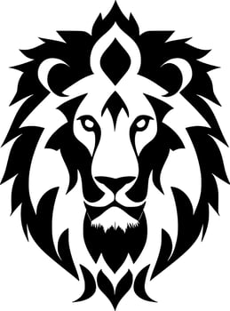 vector illustration of lion head