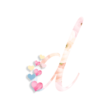 14th February, Valentine's Alphabet Letter Design png