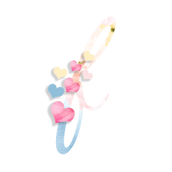 14th February, Valentine's Alphabet Letter Design png