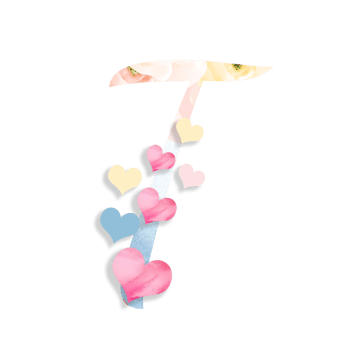14th February, Valentine's Alphabet Letter Design png