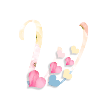 14th February, Valentine's Alphabet Letter Design png