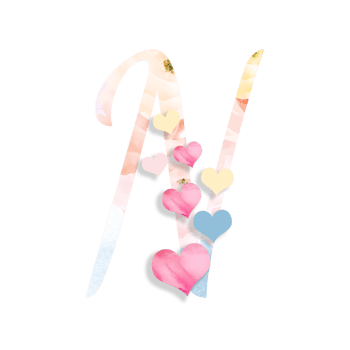 14th February, Valentine's Alphabet Letter Design png