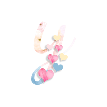 14th February, Valentine's Alphabet Letter Design png
