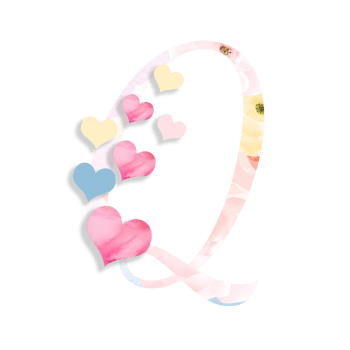 14th February, Valentine's Alphabet Letter Design png