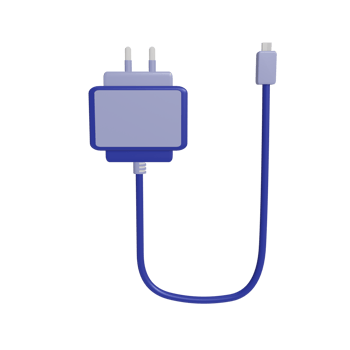 3D charger icon with transparent background, perfect for template design, UI or UX and more. png