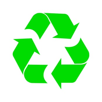 Green recycle icon sign symbol design vector illustration