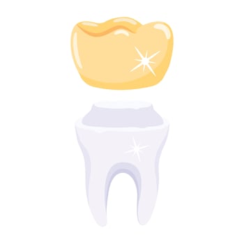 Trendy Tooth Cover vector