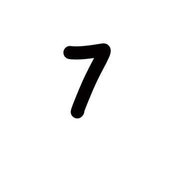 Seven Number Math Symbol Calculation Analytic Logic Mathematic Physic Organic Line Doodle png