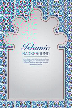Islamic geometric decorative patterns, background collection, background islamic ornament vector image