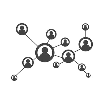 People Network and social icon vector