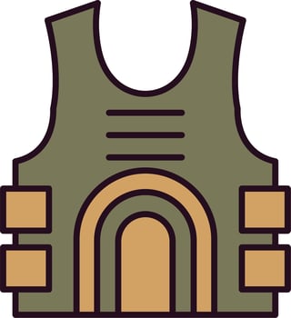 Bullet Proof Vector Icon