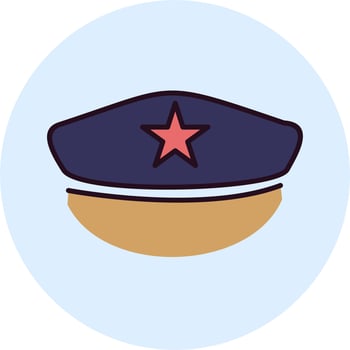 Police Hat Vector Icon