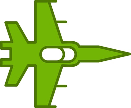 Fighter Jet Vector Icon