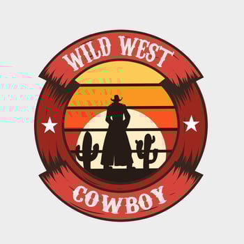 illustration vector of wild west cowboy,perfect for print,banner,poster,etc