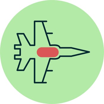 Fighter Jet Vector Icon