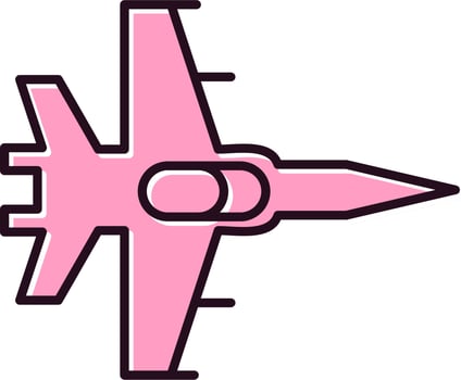 Fighter Jet Vector Icon